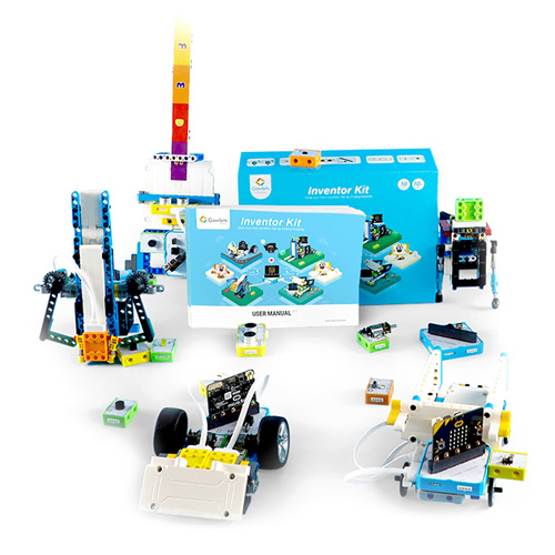 Детский набор для обучения робототехнике и программированию. Crowbits Inventor Kit